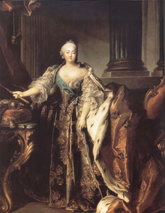 Louis Tocque Portrait of Empress Elizabeth Petrovna